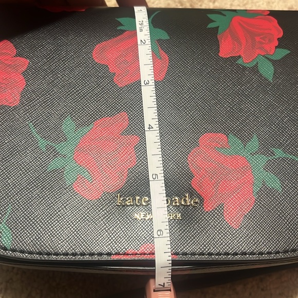 NWT Kate Spade ♠️ Leather Madison Rose Printed Crossbody - Picture 10 of 12
